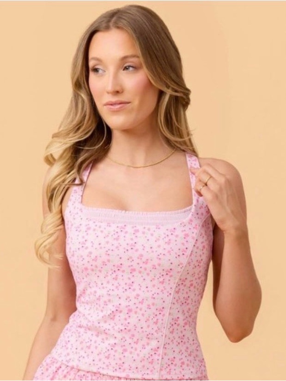Blogilates -  Women's Mommy & Me Princess Tank Top -  Pink Floral